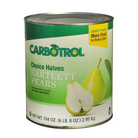 Carbotrol Carbotrol-Pear Halves #10, PK6 106200